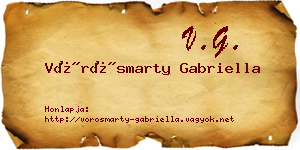 Vörösmarty Gabriella névjegykártya