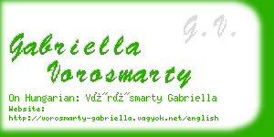 gabriella vorosmarty business card